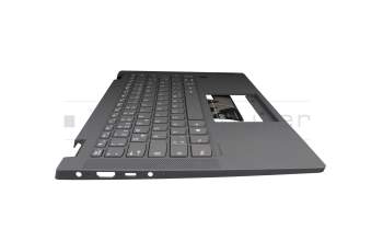 M0K1CS02451307 original Lenovo keyboard incl. topcase DE (german) grey/grey