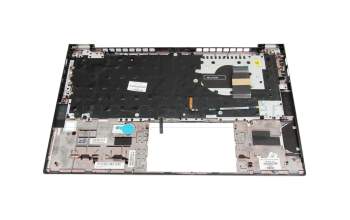 M36311-041 original HP keyboard incl. topcase DE (german) black/silver with backlight and mouse-stick