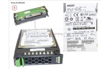 Fujitsu HD SAS 12G 300GB 15K HOT PL 2.5\' EP for Fujitsu PrimeQuest 2800E3