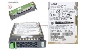 Fujitsu HD SAS 12G 600GB 15K HOT PL 2.5\' EP for Fujitsu PrimeQuest 2800B3