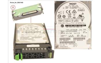 Fujitsu HD SAS 12G 1.8TB 10K 512E HOT PL 2.5\' EP for Fujitsu PrimeQuest 2400E3