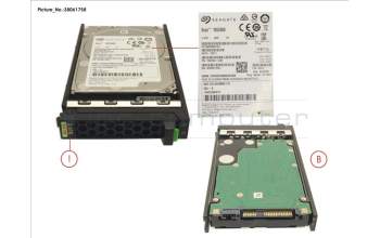 Fujitsu HD SAS 12G 2.4TB 10K 512E HOT PL 2.5\' EP for Fujitsu PrimeQuest 2800B2