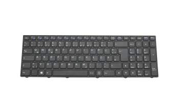 MP-13M1600-4307 original Clevo keyboard DE (german) black/black matte
