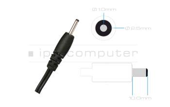 Medion Akoya E4242 (N14H) original AC-adapter 15.0 Watt EU Wallplug rounded