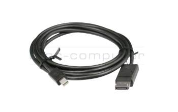 Mini-DisplayPort data / charging cable black original 2,00m suitable for Lenovo ThinkPad T550 (20CK/20CJ)