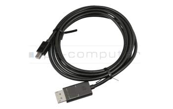 Mini-DisplayPort data / charging cable black original 2,00m suitable for Lenovo ThinkPad Yoga 260 (20FD/20FE)