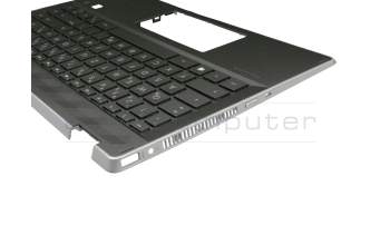 NBLBJA original HP keyboard incl. topcase DE (german) black/black with backlight