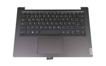 NBX0001NY00 0A original Lenovo keyboard incl. topcase DE (german) grey/anthracite