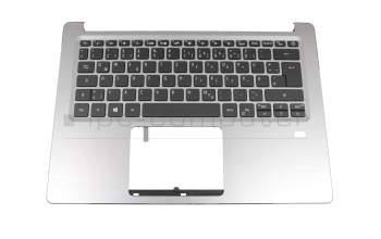 NK.I1317.00P original Acer keyboard incl. topcase DE (german) black/silver with backlight