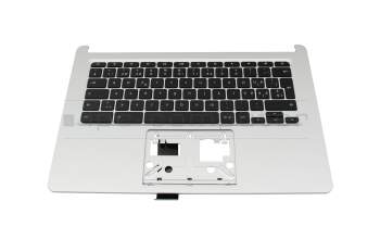NKI11130LY original Acer keyboard incl. topcase CH (swiss) black/silver