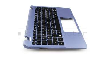 NKI111S00A original Acer keyboard incl. topcase DE (german) black/blue