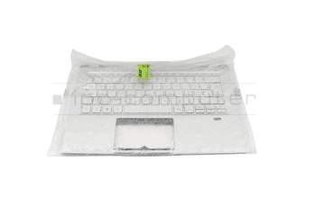 NKI13131JQ original Acer keyboard incl. topcase CH (swiss) silver/silver with backlight