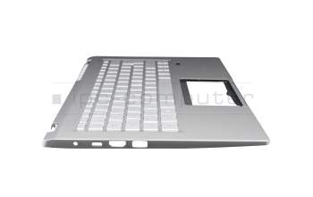 NKI13132F1 original Acer keyboard incl. topcase DE (german) silver/silver with backlight