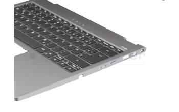 NKI13132G4 original Acer keyboard incl. topcase DE (german) black/grey with backlight
