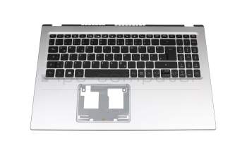 NKI151310N original Acer keyboard incl. topcase DE (german) black/silver with backlight