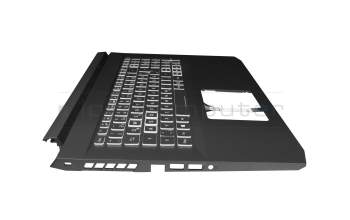 NKI15131E6 original Acer keyboard incl. topcase DE (german) black/white/black with backlight