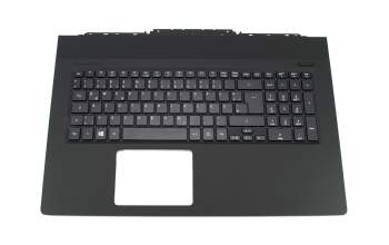 NKI17170FZ original Acer keyboard incl. topcase DE (german) black/black with backlight