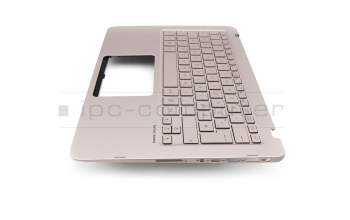 NSK-WB80G original Asus keyboard incl. topcase DE (german) silver/rosé with backlight
