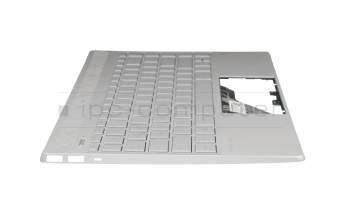 NSK-XBABQ original Darfon keyboard incl. topcase DE (german) silver/silver with backlight