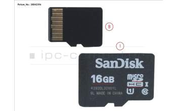 Fujitsu 16GB MICRO SDHC CARD for Fujitsu Primergy BX2580 M2