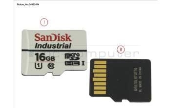 Fujitsu 16GB MICRO SDHC CARD for Fujitsu Primergy CX2550 M2