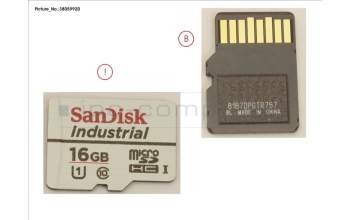 Fujitsu 16GB MICRO SDHC CA for Fujitsu Primergy RX2540 M1