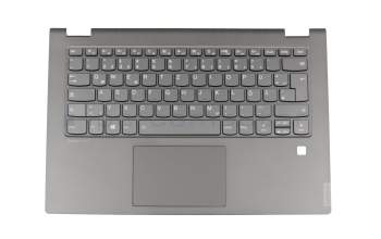 PD4SB-GR original Lenovo keyboard incl. topcase DE (german) grey/grey with backlight for Fingerprint