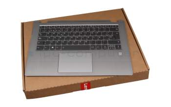 PD4SB-SP original Lenovo keyboard incl. topcase SP (spanish) grey/silver with backlight