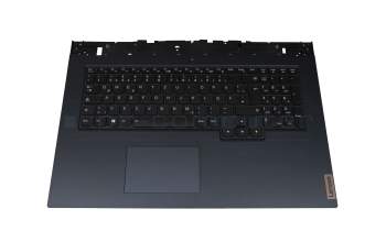 PK09000PH20 original Lenovo keyboard incl. topcase DE (german) black/blue with backlight