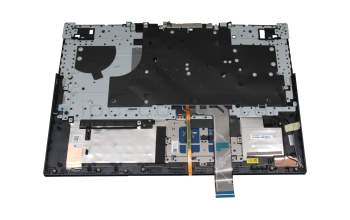 PK09000PH20 original Lenovo keyboard incl. topcase DE (german) black/blue with backlight