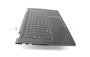 PK130YC1A19 original Lenovo keyboard incl. topcase DE (german) black/black with backlight