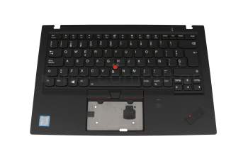 PK1316R1B23 original Lenovo keyboard incl. topcase ES (spanish) black/black with backlight and mouse-stick
