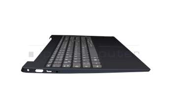 PK131E01A20 original LCFC keyboard incl. topcase DE (german) grey/blue