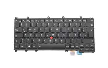 PK131EY1A12 original Lenovo keyboard DE (german) black/black matte with backlight and mouse-stick