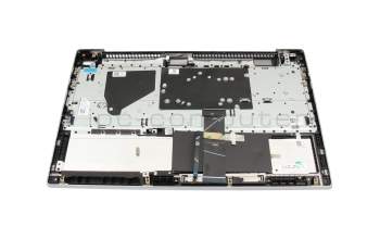 PK131K72B20 original Lenovo keyboard incl. topcase DE (german) anthracite/silver with backlight fingerprint