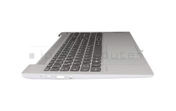 PK131K72B20 original Lenovo keyboard incl. topcase DE (german) anthracite/silver with backlight fingerprint