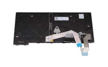PK132D34B12 original Lenovo keyboard DE (german) black/black with backlight and mouse-stick