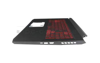 PK133AU2F13 original Acer keyboard incl. topcase DE (german) black/black with backlight