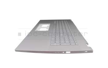 PK133UJ113 original Acer keyboard incl. topcase DE (german) grey/grey with backlight