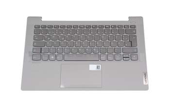 PK37B0 original Lenovo keyboard incl. topcase DE (german) grey/grey with backlight