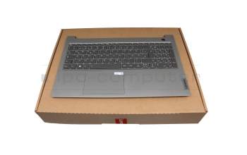 PK37B010C00TIC original Lenovo keyboard incl. topcase DE (german) silver/grey with backlight