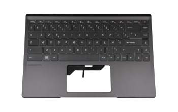 PN095690 original MSI keyboard incl. topcase FR (french) black/black with backlight