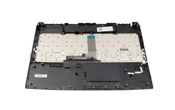 PN095690 original MSI keyboard incl. topcase FR (french) black/grey with backlight