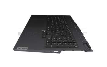 PR5CYRGBG-GR original Lenovo keyboard incl. topcase DE (german) black/grey with backlight