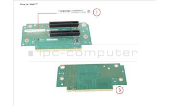 FSC PY-PRE853 Riserkarte PCIe 2 FH Slots x8 rechts