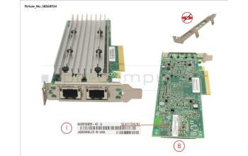 Fujitsu PLAN EP QL41112 2X 10GBASE-T for Fujitsu Primergy RX4770 M4