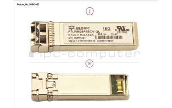 Fujitsu 16GB SFP+ TRANSCEI/QLO:SFP_16GB_QLE26XX for Fujitsu Primergy RX4770 M3