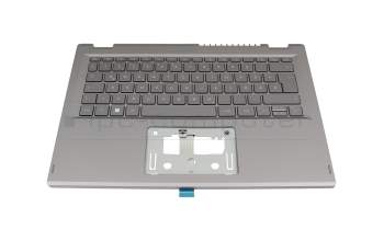QV03P_A10EWL original Acer keyboard incl. topcase DE (german) grey/grey with backlight