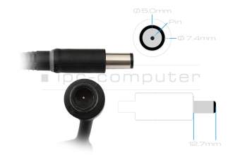 RYJJ9 original Dell GaN-AC-adapter 240.0 Watt rounded