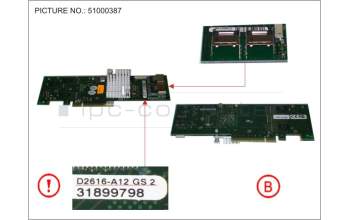 Fujitsu RAID CTRL SAS 6G Int D2616 512MB Rev2 for Fujitsu Primergy RX2520 M1